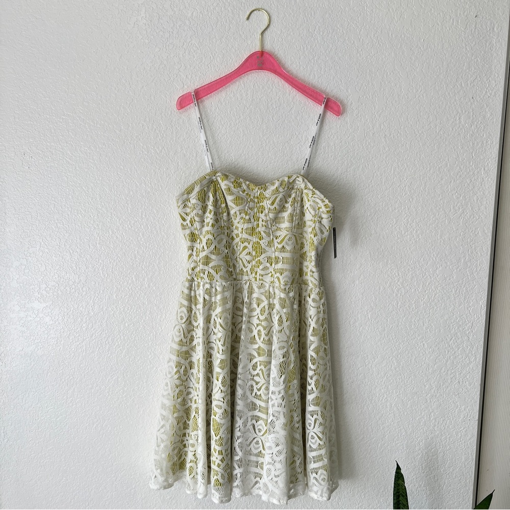 NWT Guess Los Angeles Sasah Crochet Strapless Dress Size 14